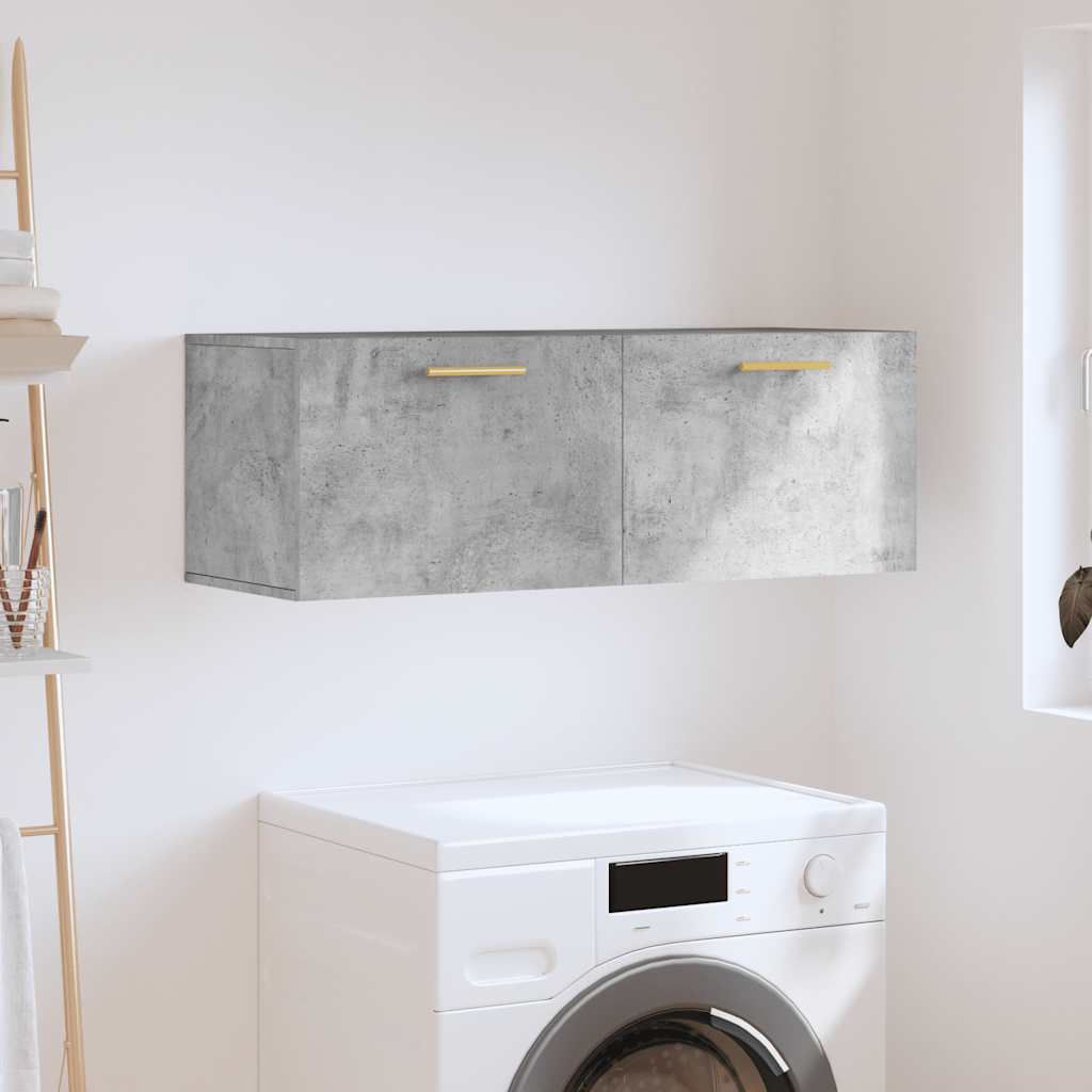 vidaXL Szafka wisząca, szarość betonu, 100x36,5x35 cm