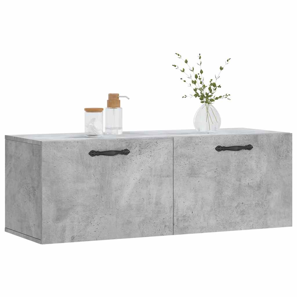 vidaXL Szafka wisząca, szarość betonu, 100x36,5x35 cm