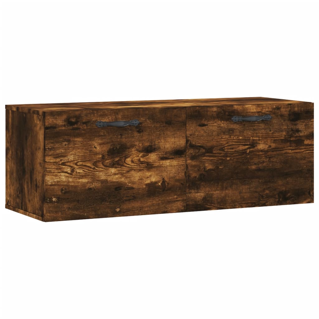 vidaXL Szafka wisząca, przydymiony dąb, 100x36,5x35 cm