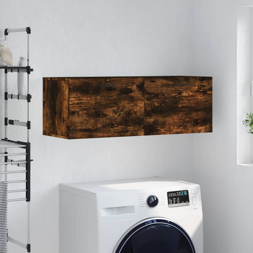 vidaXL Szafka wisząca, przydymiony dąb, 100x36,5x35 cm