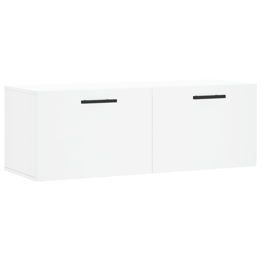 vidaXL Szafka wisząca, biała, 100x36,5x35 cm, materiał drewnopochodny