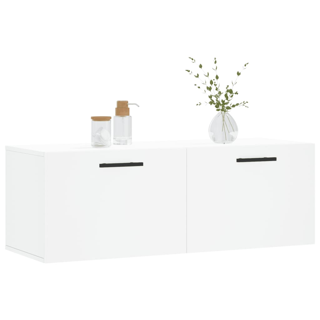 vidaXL Szafka wisząca, biała, 100x36,5x35 cm, materiał drewnopochodny