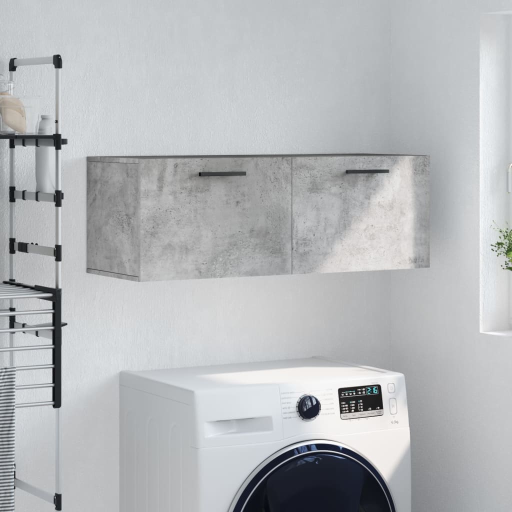 vidaXL Szafka wisząca, szarość betonu, 100x36,5x35 cm