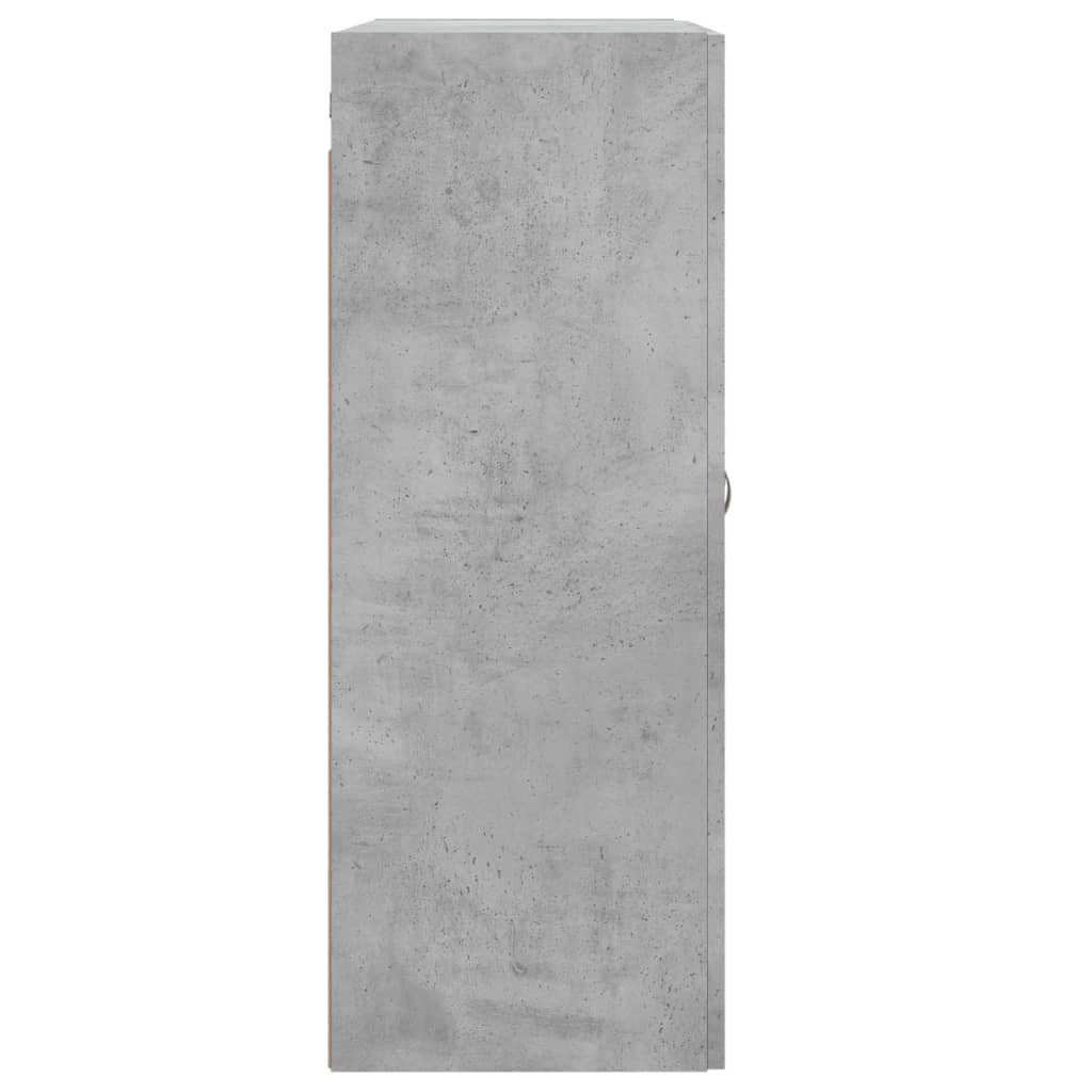 vidaXL Szafka wisząca, szarość betonu, 69,5x34x90 cm