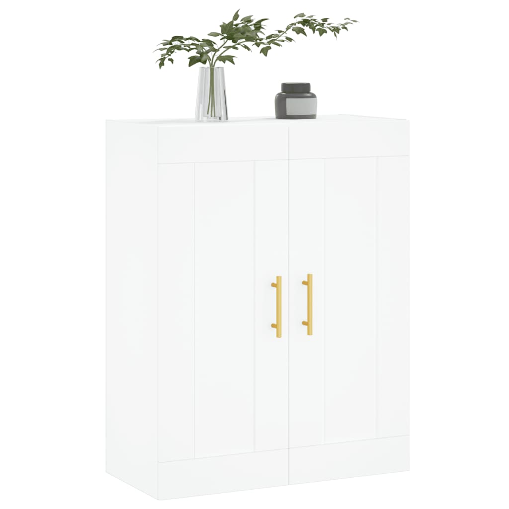 vidaXL Szafka wisząca, biała, 69,5x34x90 cm, materiał drewnopochodny