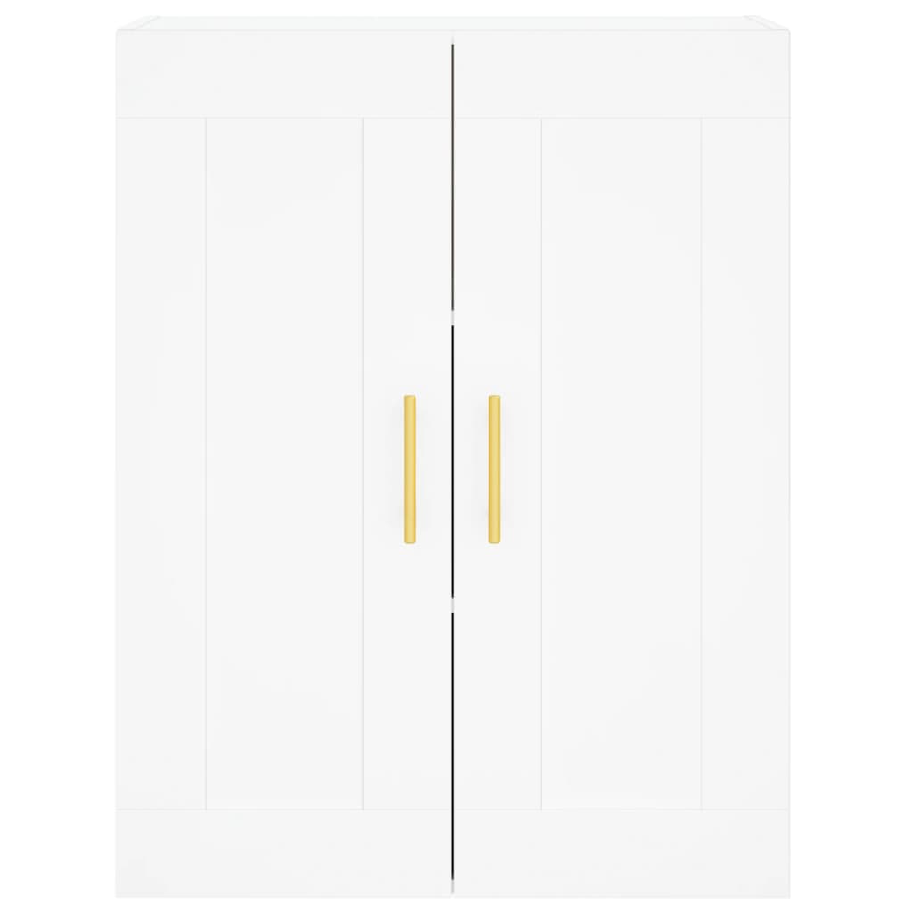 vidaXL Szafka wisząca, biała, 69,5x34x90 cm, materiał drewnopochodny