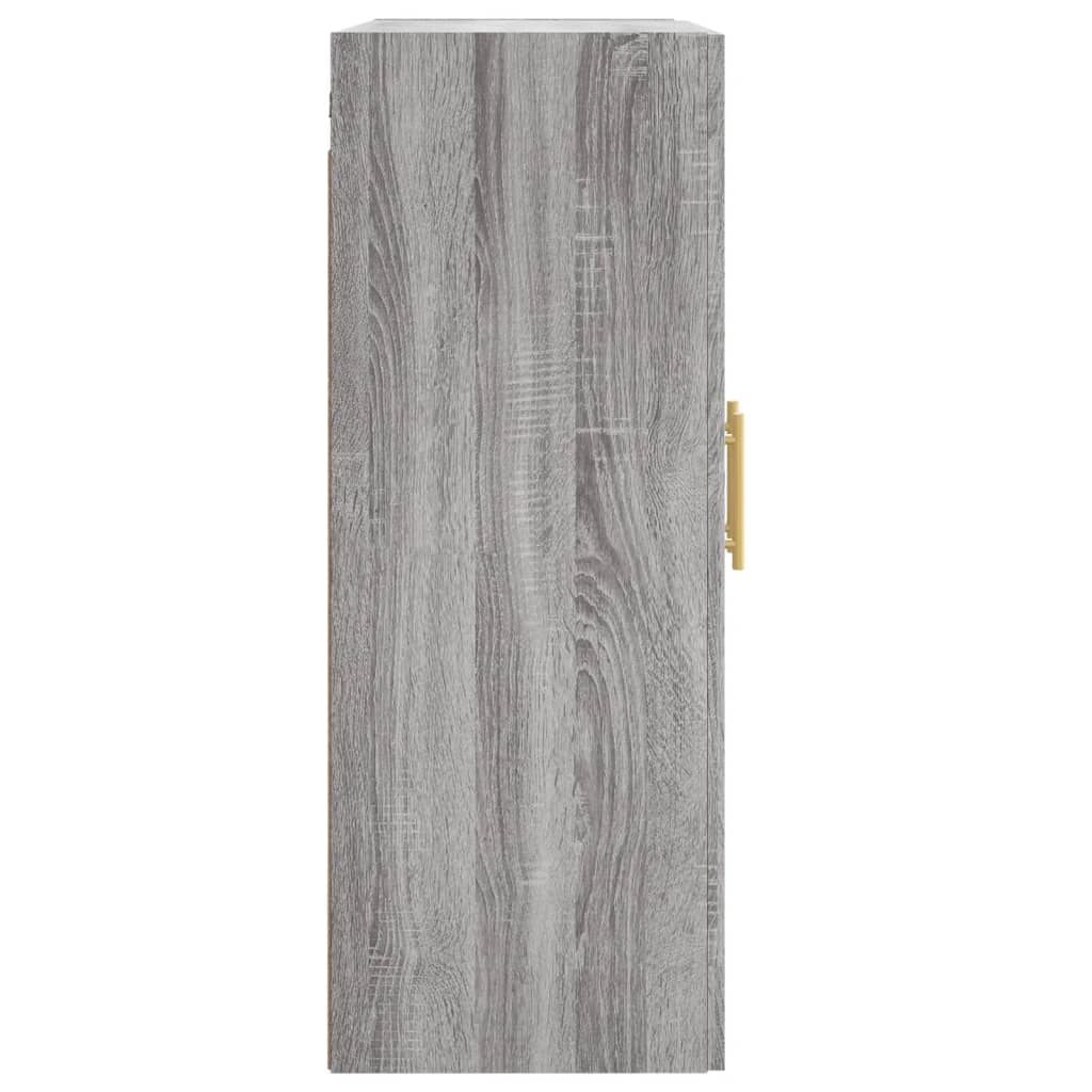 vidaXL Szafka wisząca, szary dąb sonoma, 69,5x34x90 cm
