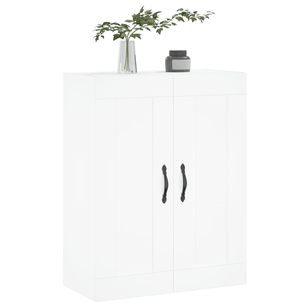 vidaXL Szafka wisząca, biała, 69,5x34x90 cm, materiał drewnopochodny