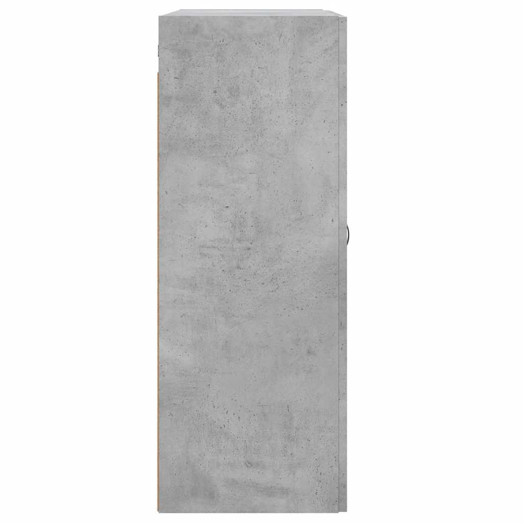 vidaXL Szafka wisząca, szarość betonu, 69,5x34x90 cm
