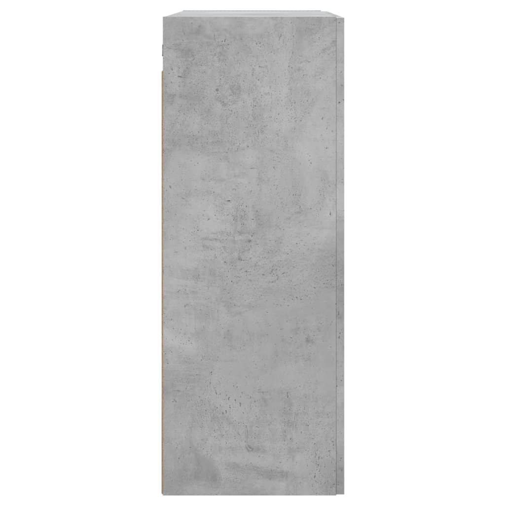 vidaXL Szafka wisząca, szarość betonu, 69,5x34x90 cm