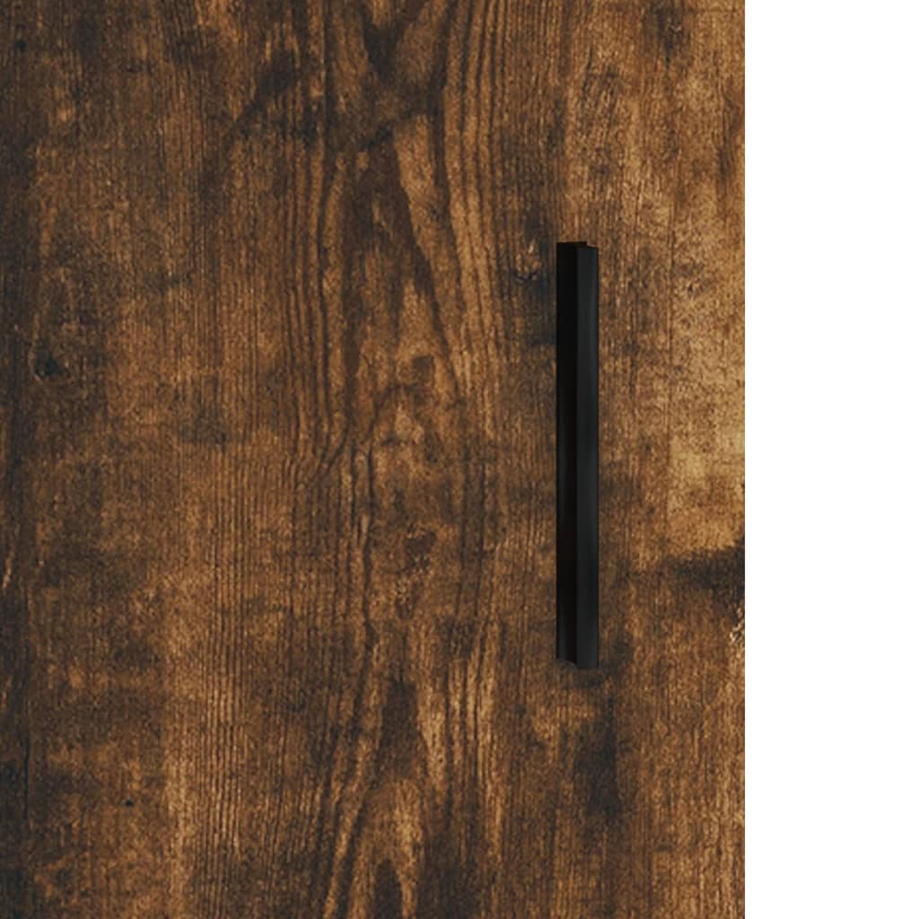 vidaXL Szafka wisząca, przydymiony dąb, 69,5x34x90 cm
