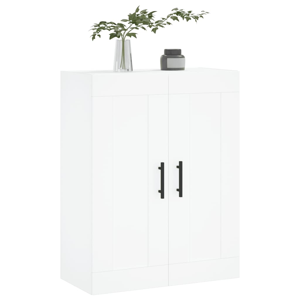vidaXL Szafka wisząca, biała, 69,5x34x90 cm, materiał drewnopochodny