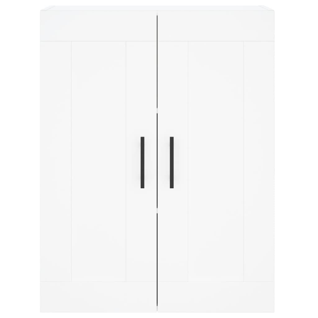 vidaXL Szafka wisząca, biała, 69,5x34x90 cm, materiał drewnopochodny