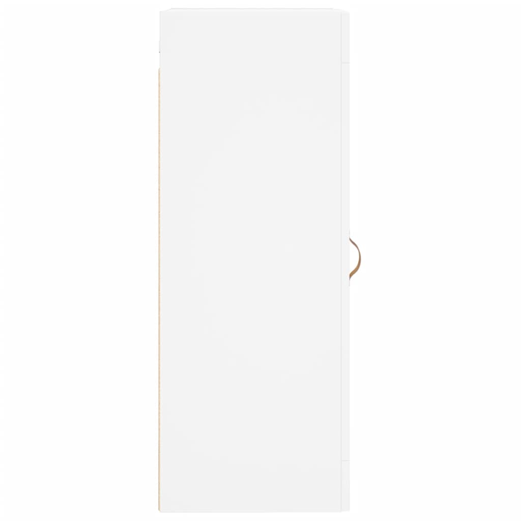 vidaXL Szafka wisząca, biała, 34,5x34x90 cm, materiał drewnopochodny