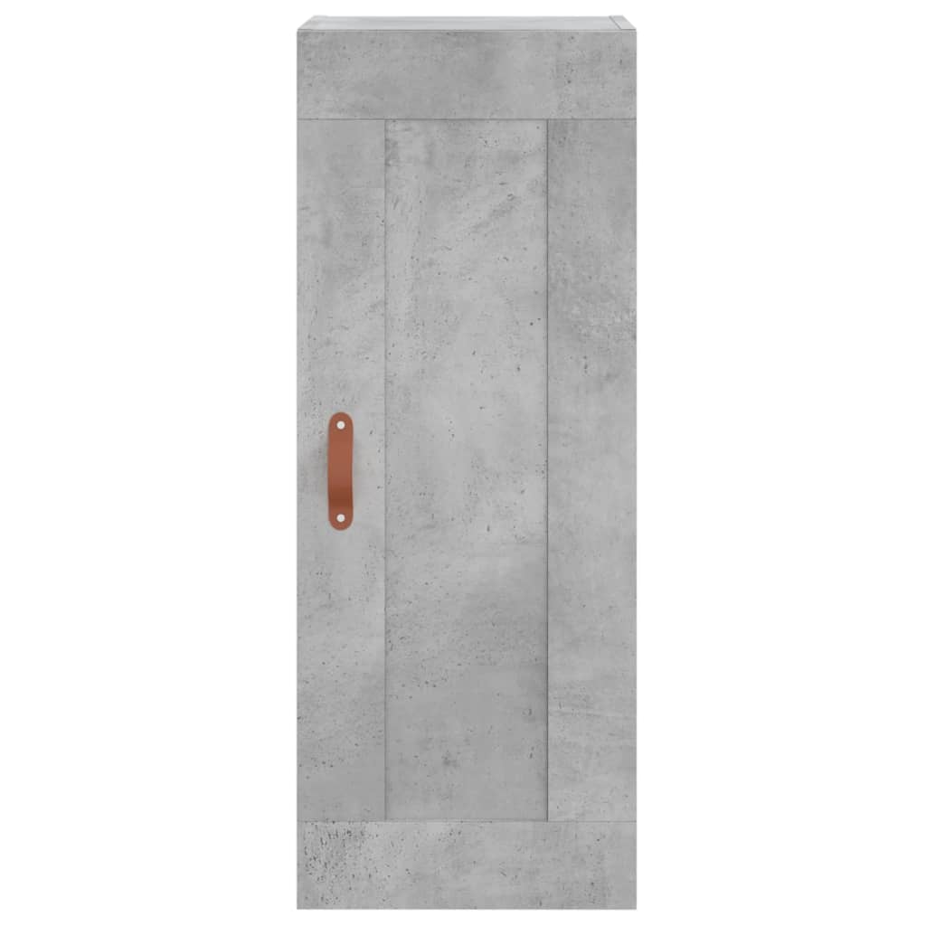 vidaXL Szafka wisząca, szarość betonu, 34,5x34x90 cm