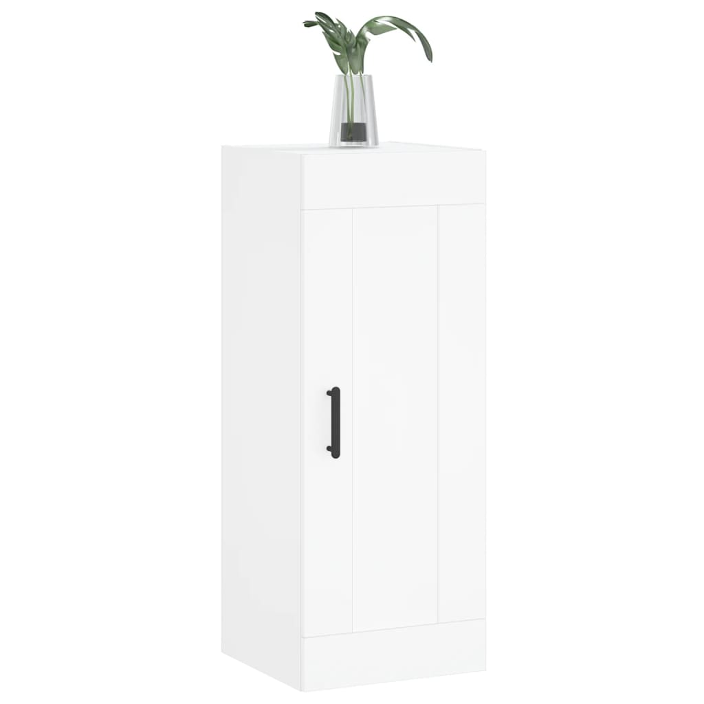 vidaXL Szafka wisząca, biała, 34,5x34x90 cm, materiał drewnopochodny