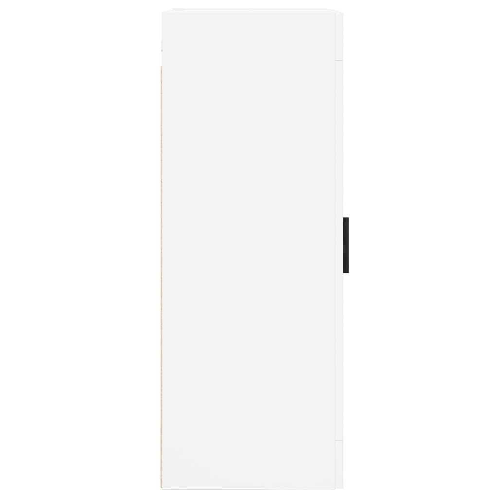 vidaXL Szafka wisząca, biała, 34,5x34x90 cm, materiał drewnopochodny