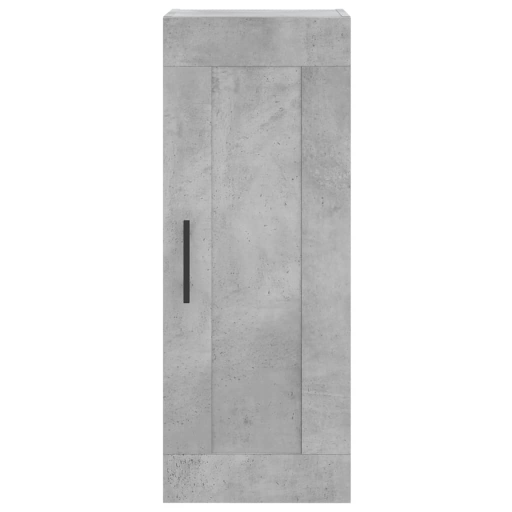 vidaXL Szafka wisząca, szarość betonu, 34,5x34x90 cm