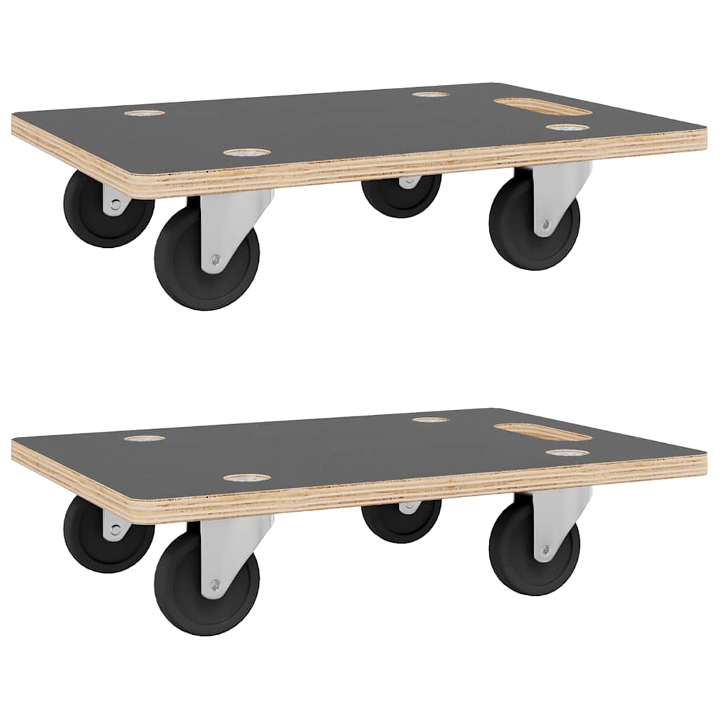 vidaXL Platformy transportowe 2 szt. prostokątne 50x35x11,5 cm, 250 kg