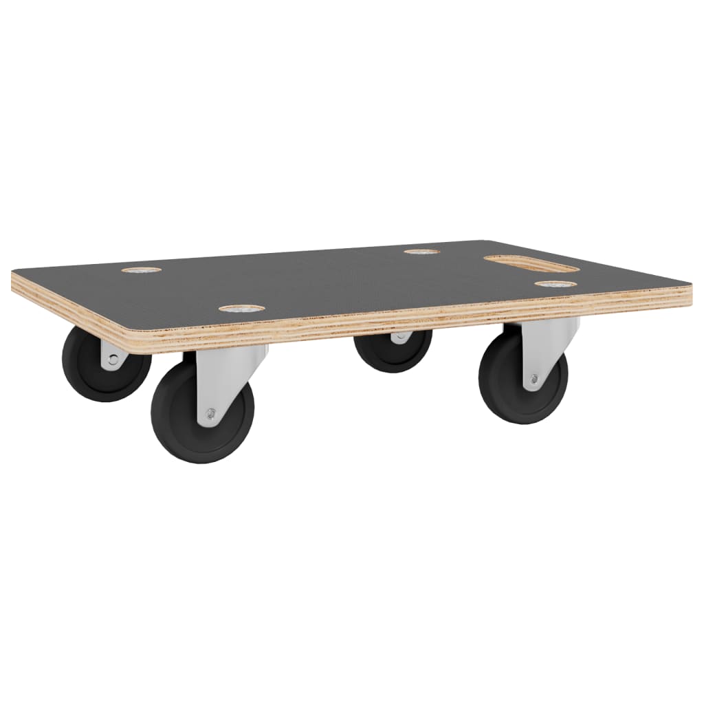 vidaXL Platformy transportowe 2 szt. prostokątne, 80x55x11,5 cm 250 kg