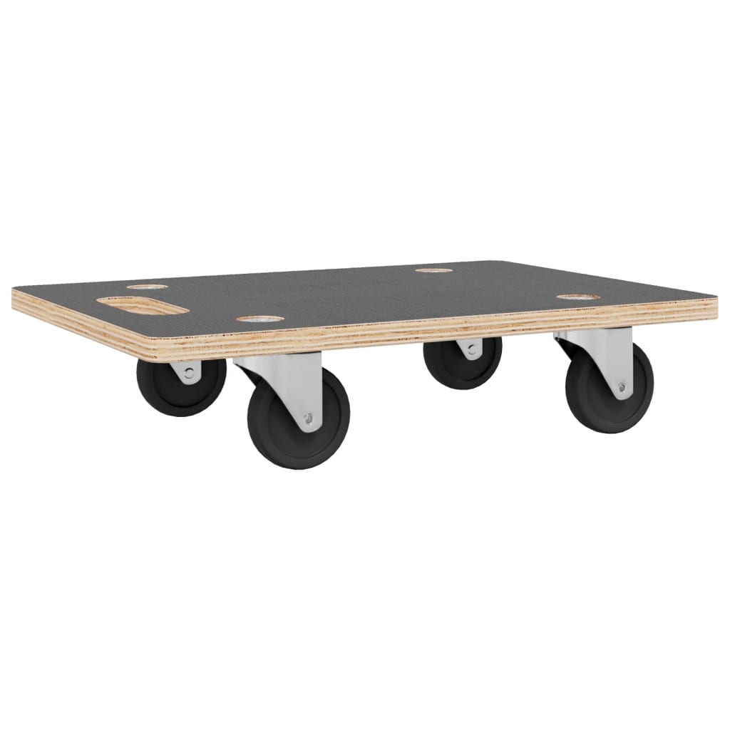 vidaXL Platformy transportowe 2 szt. prostokątne, 80x55x11,5 cm 250 kg