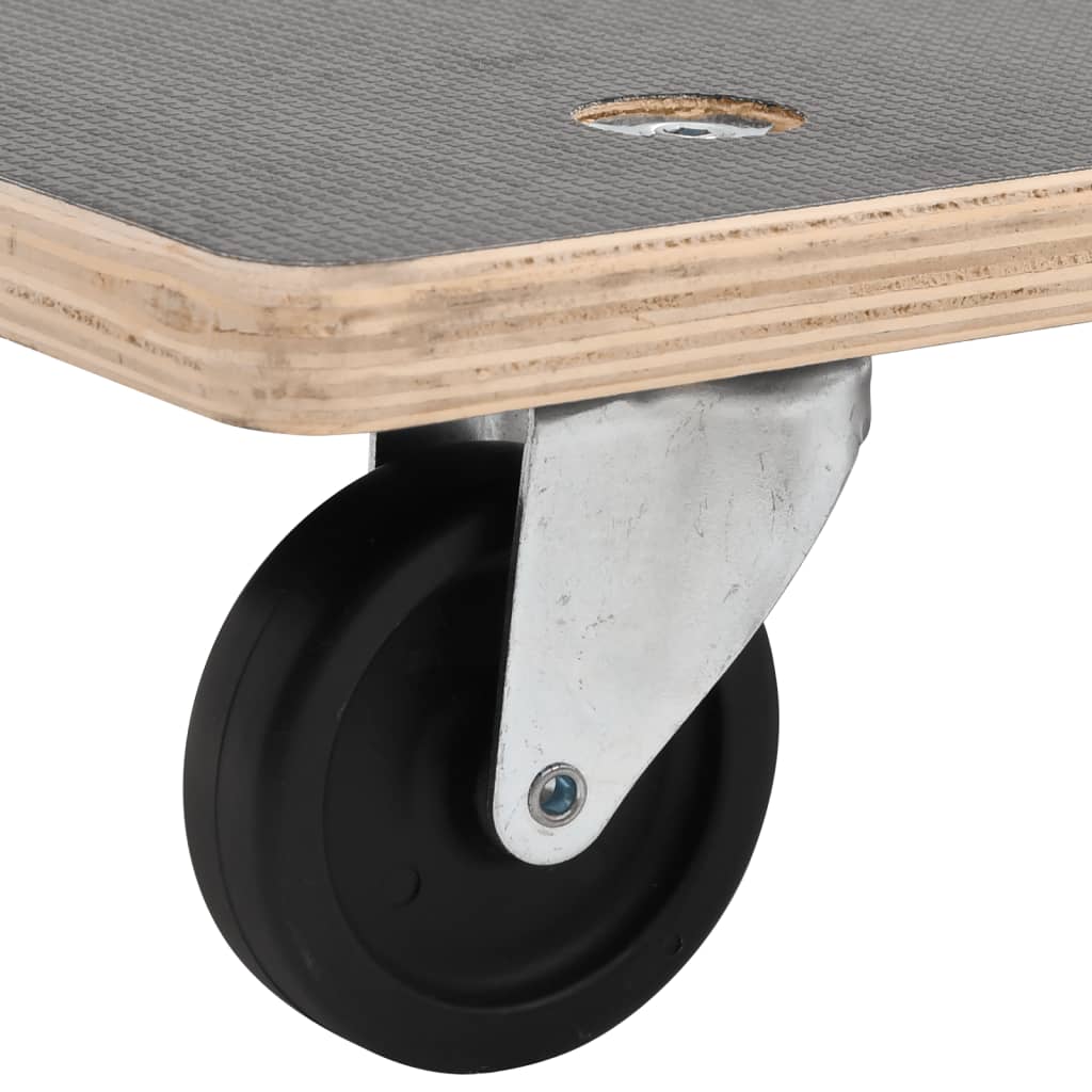 vidaXL Platformy transportowe 2 szt. prostokątne, 80x55x11,5 cm 250 kg