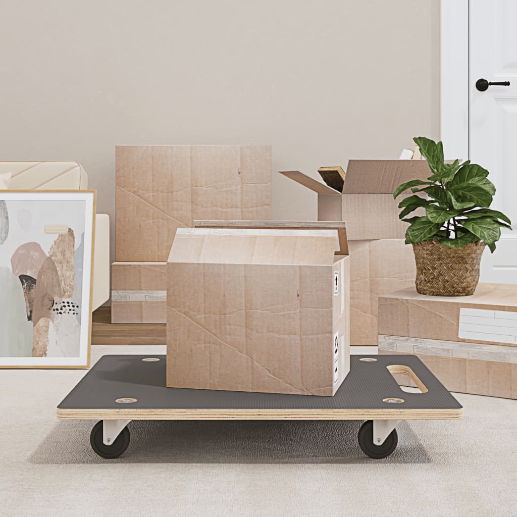 vidaXL Platformy transportowe 2 szt. prostokątne, 80x55x11,5 cm 250 kg
