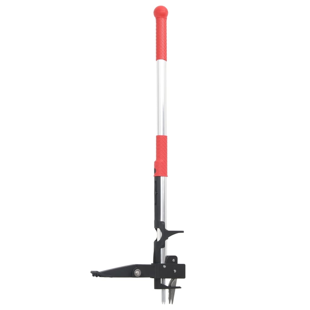 vidaXL Urządzenie do wyrywania chwastów, czerwono-srebrne, 99,5 cm