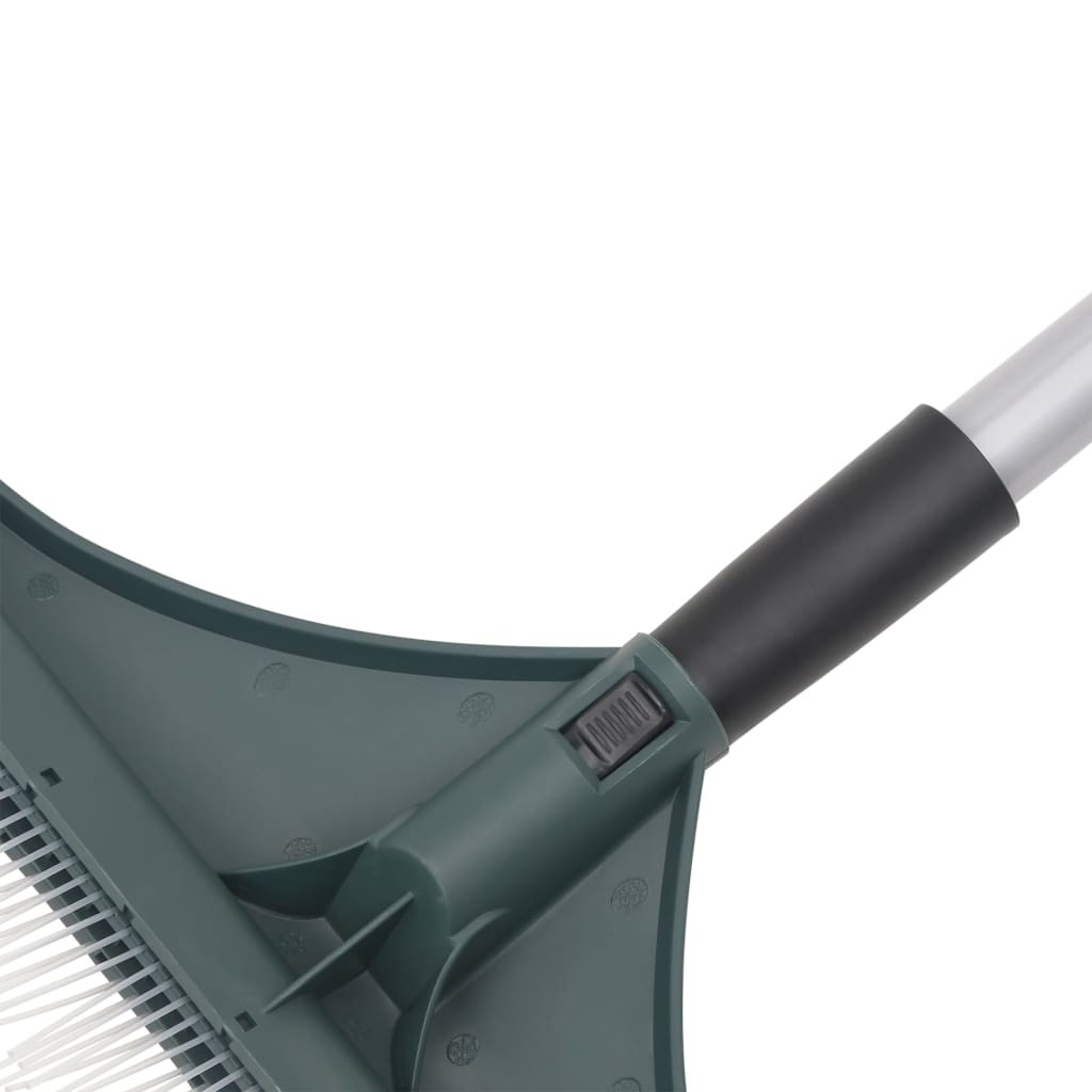 vidaXL Grabie do sztucznej trawy, ciemnozielone, 131 cm, PP