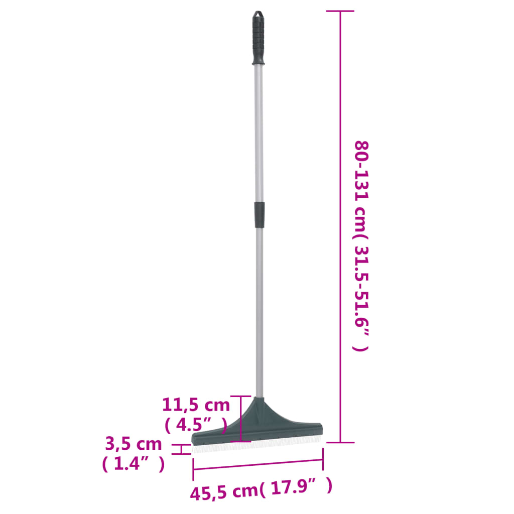vidaXL Grabie do sztucznej trawy, ciemnozielone, 131 cm, PP
