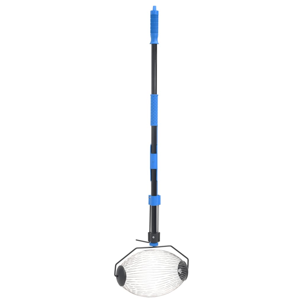 vidaXL Narzędzie do zbierania orzechów, niebieskie, 127 cm, stal