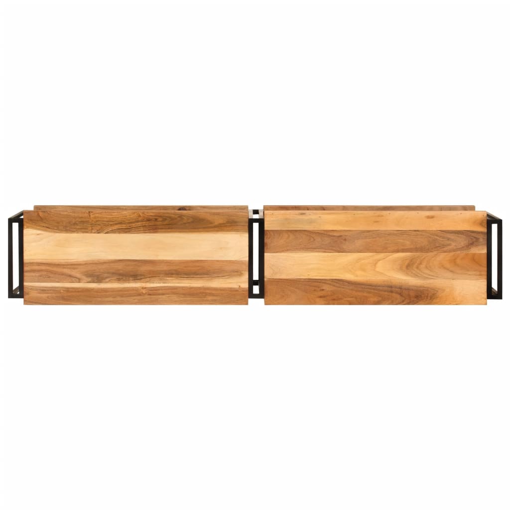 vidaXL Szafka pod TV, 160x30x40 cm, lite drewno akacjowe