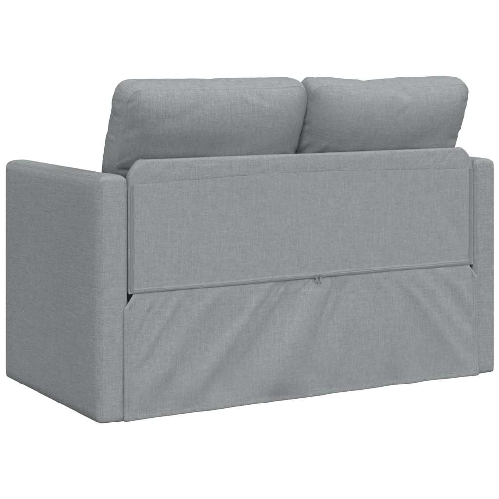 vidaXL Sofa podłogowa 2-w-1, jasnoszara, 112x174x55 cm, tkanina