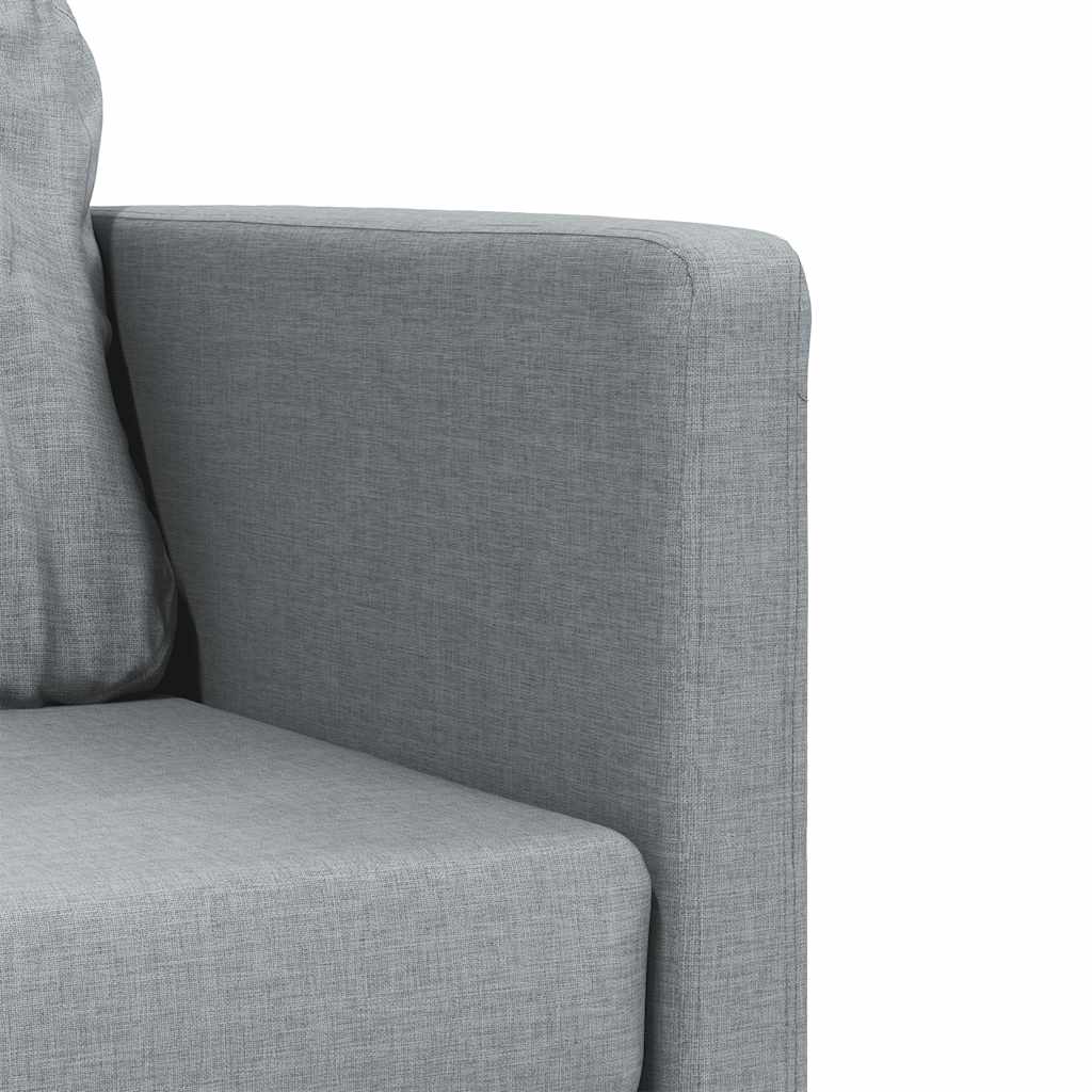 vidaXL Sofa podłogowa 2-w-1, jasnoszara, 112x174x55 cm, tkanina