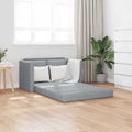vidaXL Sofa podłogowa 2-w-1, jasnoszara, 112x174x55 cm, tkanina