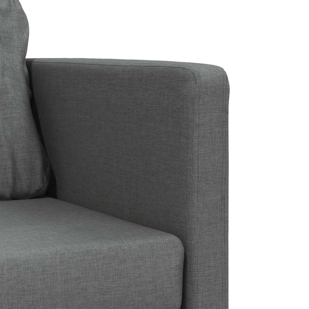 vidaXL Sofa podłogowa 2-w-1, ciemnoszara, 112x174x55 cm, tkanina