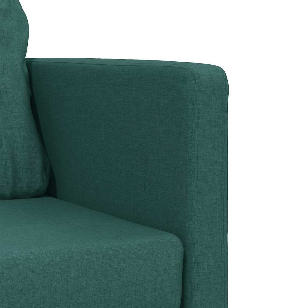 vidaXL Sofa podłogowa 2-w-1, ciemnozielona, 112x174x55 cm, tkanina