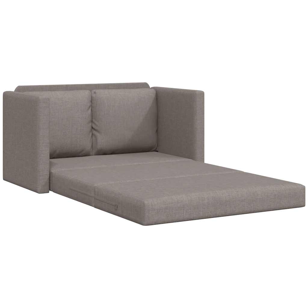 vidaXL Sofa podłogowa 2-w-1, kolor taupe, 112x174x55 cm, tkanina