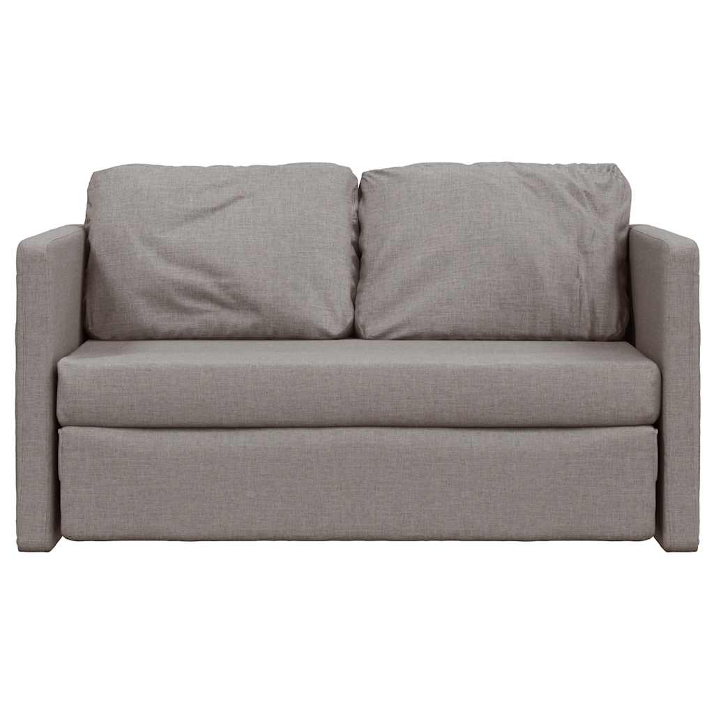 vidaXL Sofa podłogowa 2-w-1, kolor taupe, 112x174x55 cm, tkanina