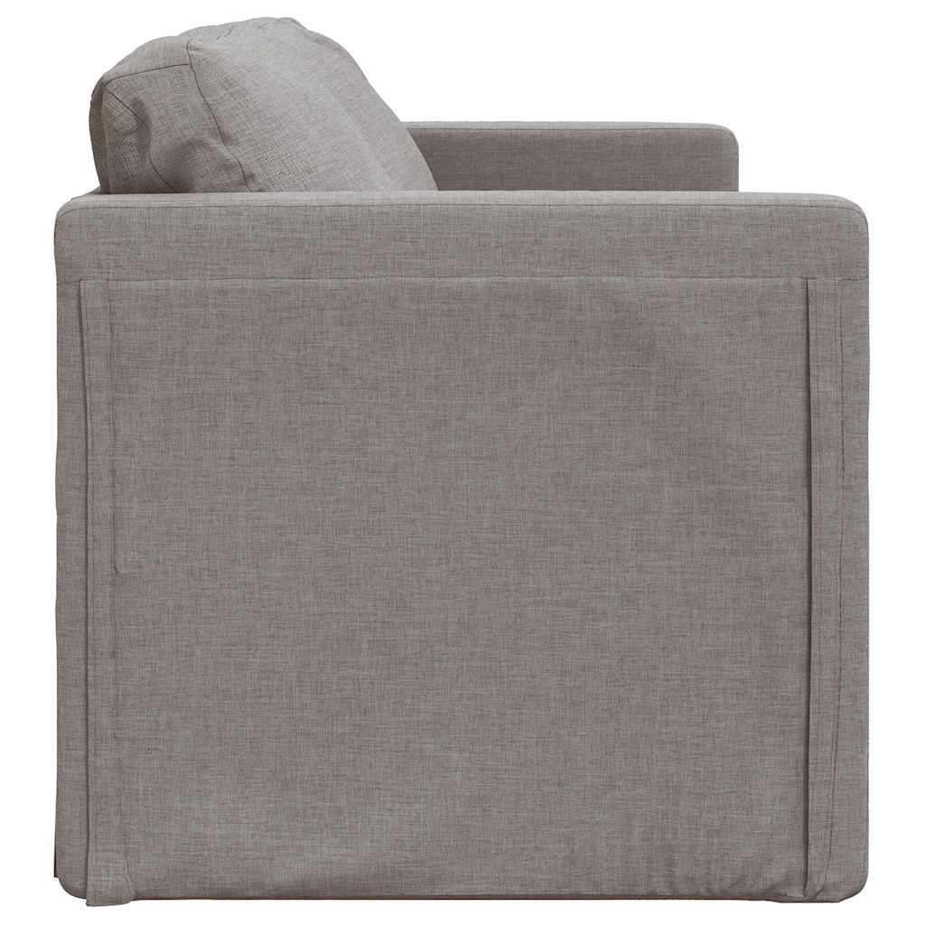 vidaXL Sofa podłogowa 2-w-1, kolor taupe, 112x174x55 cm, tkanina