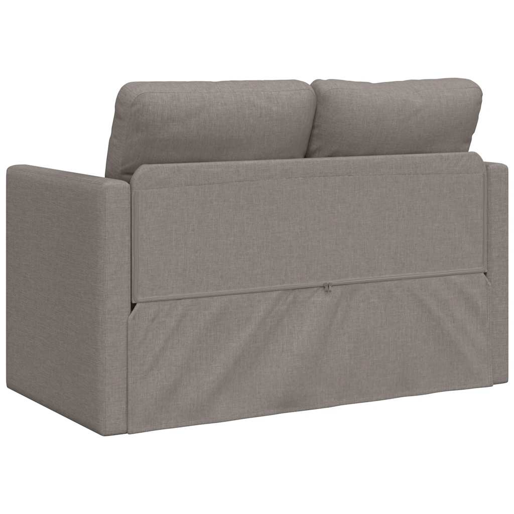 vidaXL Sofa podłogowa 2-w-1, kolor taupe, 112x174x55 cm, tkanina