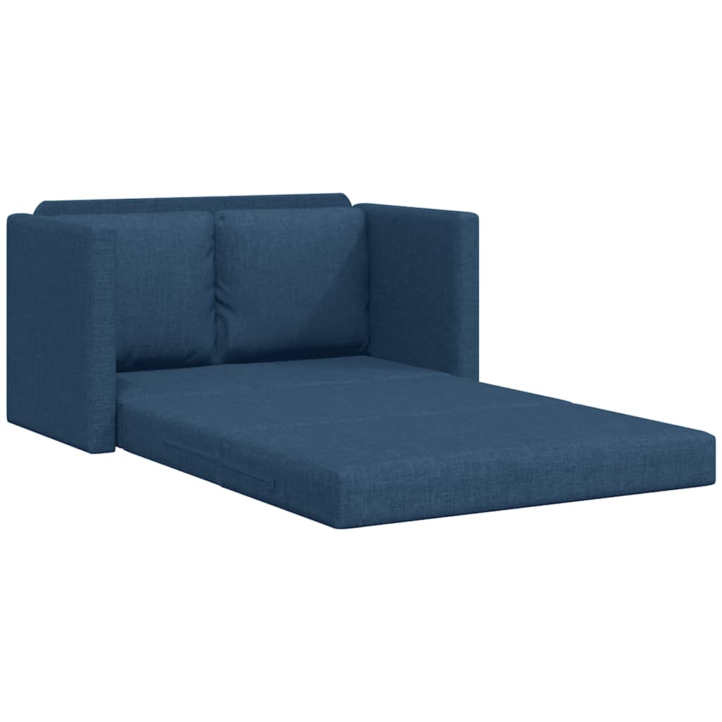 vidaXL Sofa podłogowa 2-w-1, niebieska, 112x174x55 cm, tkanina