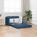 vidaXL Sofa podłogowa 2-w-1, niebieska, 112x174x55 cm, tkanina