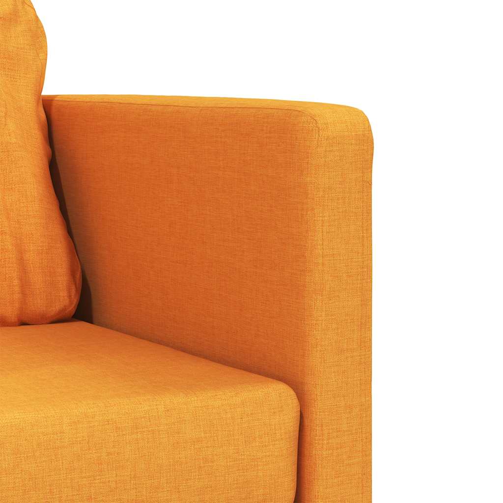vidaXL Sofa podłogowa 2-w-1, ciemnożółta, 112x174x55 cm, tkanina