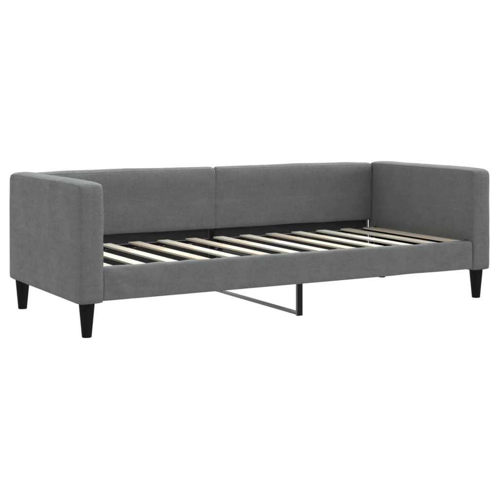 vidaXL Sofa z funkcją spania, ciemnoszara, 80x200 cm, obita tkaniną