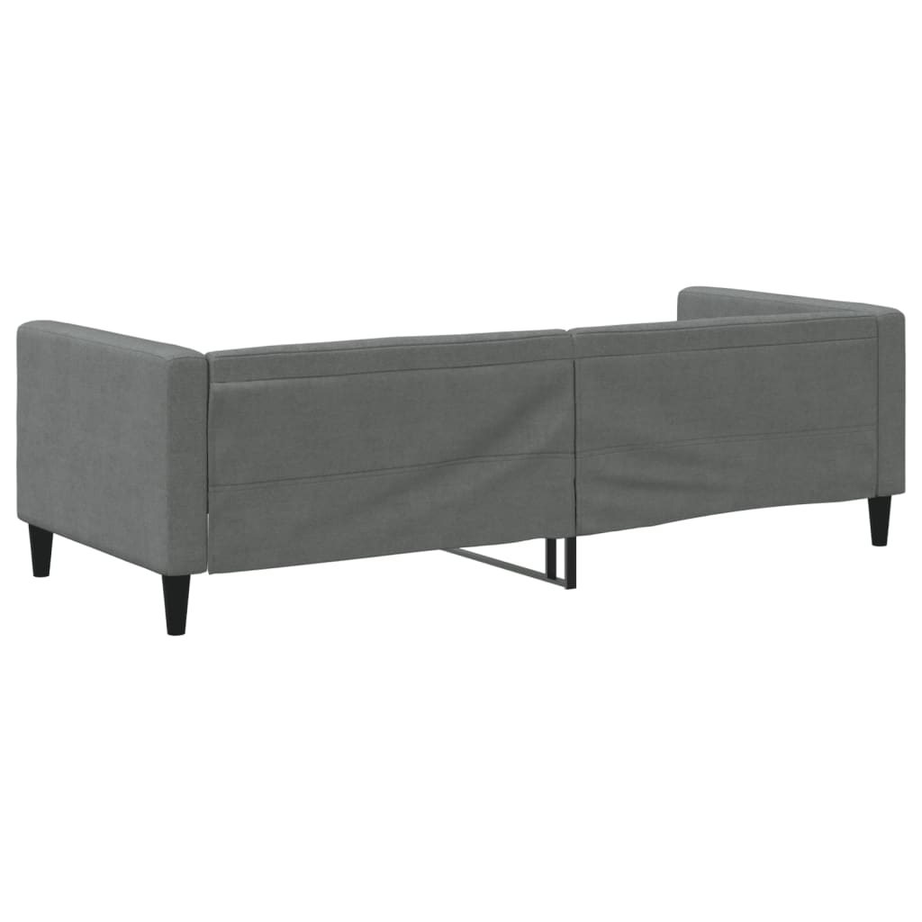 vidaXL Sofa z funkcją spania, ciemnoszara, 80x200 cm, obita tkaniną