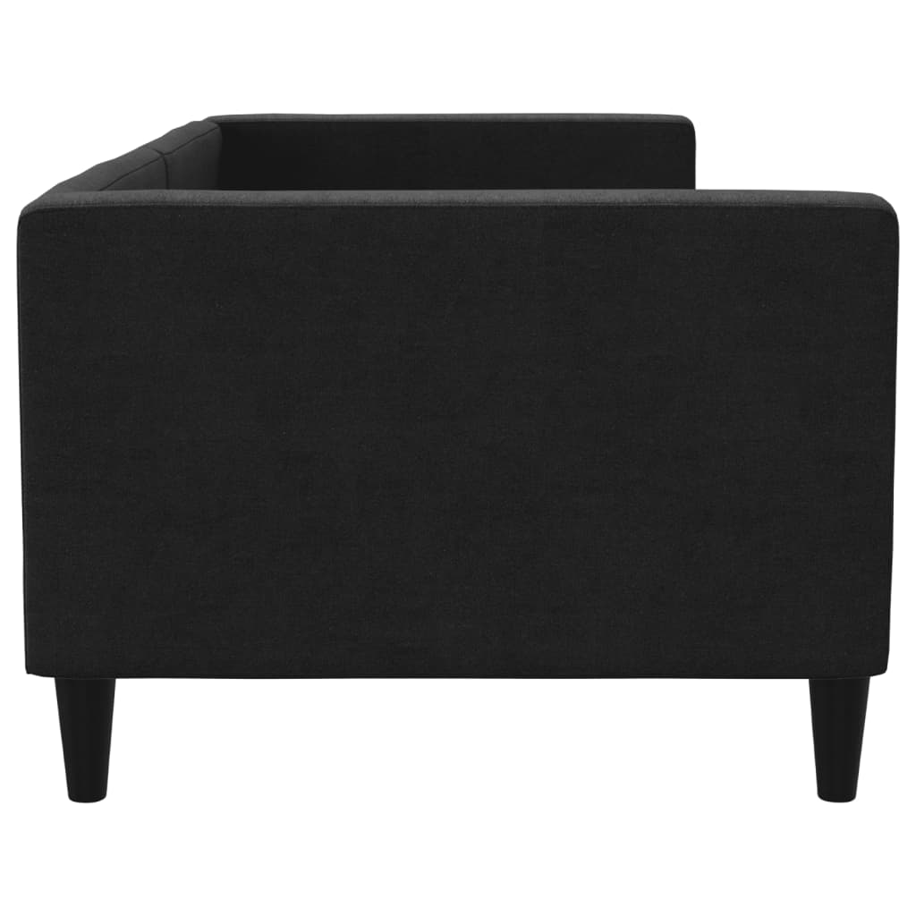 vidaXL Sofa z funkcją spania, czarna, 80x200 cm, obita tkaniną