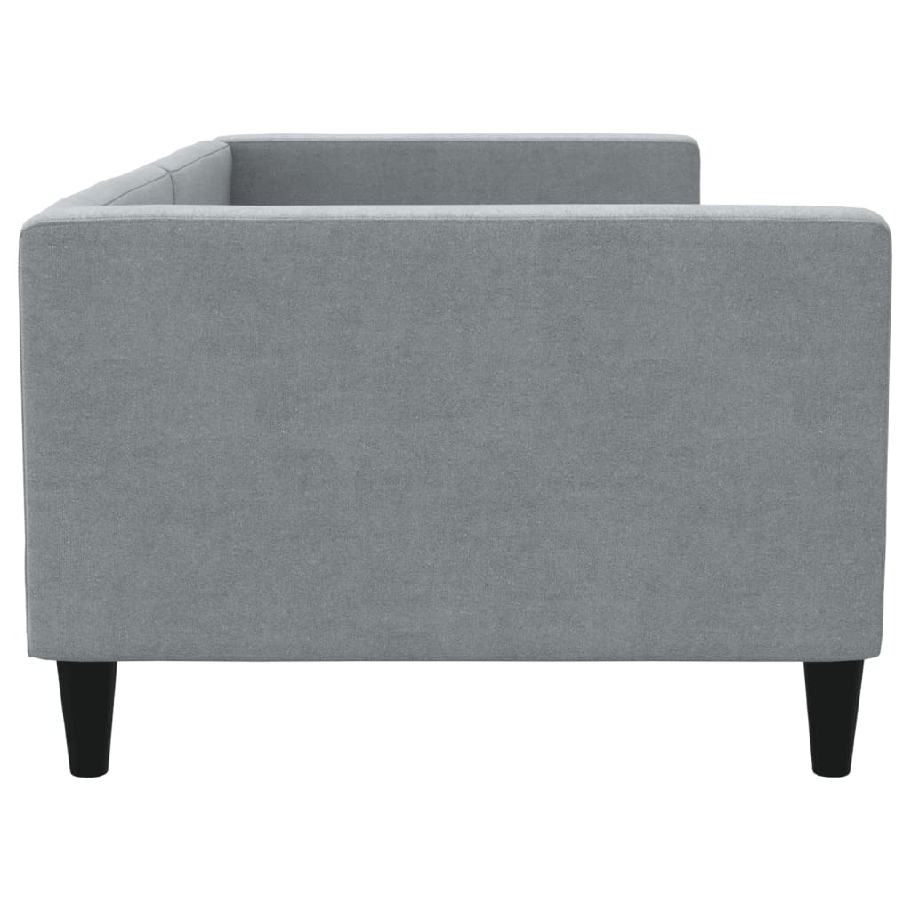 vidaXL Sofa z funkcją spania, jasnoszara, 90x200 cm, obita tkaniną