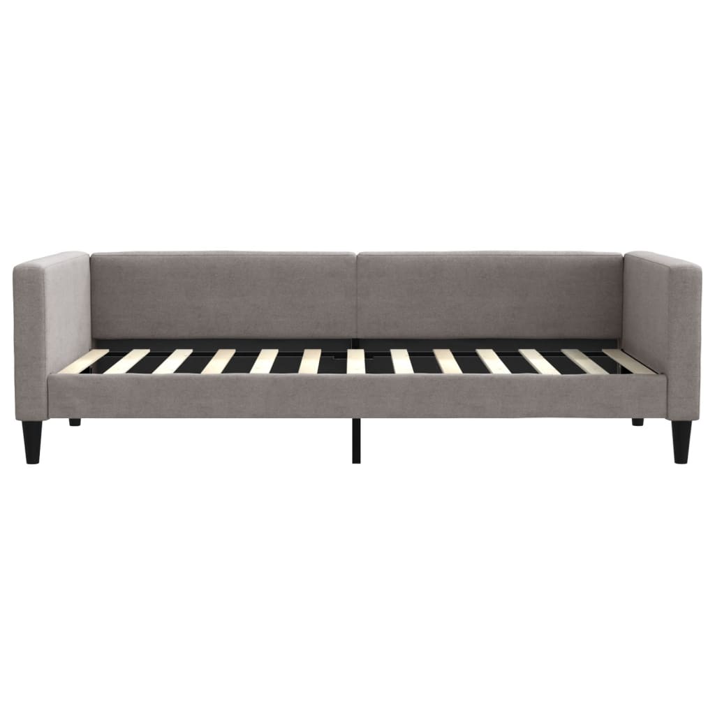 vidaXL Sofa z funkcją spania, kolor taupe, 90x200 cm, obita tkaniną