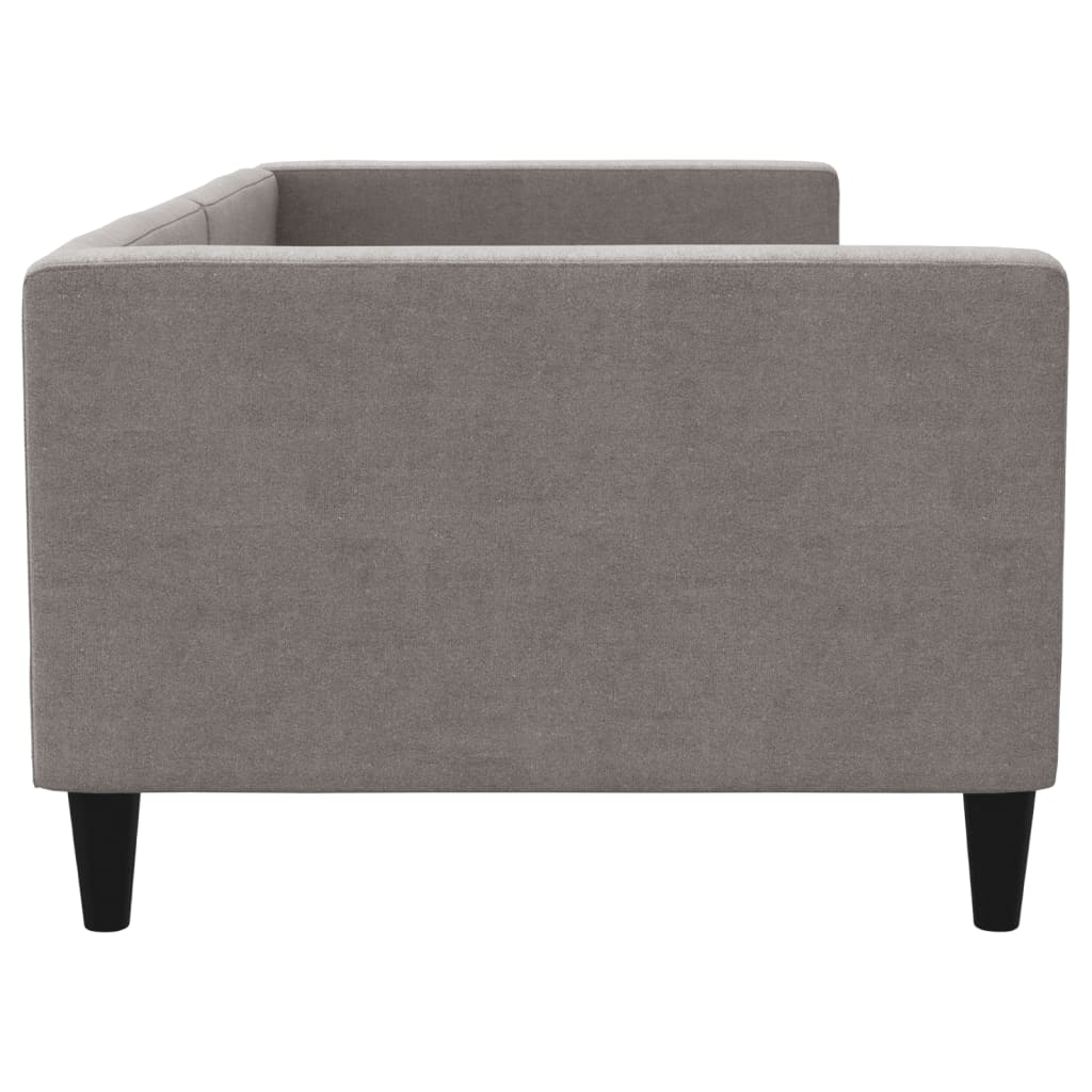 vidaXL Sofa z funkcją spania, kolor taupe, 90x200 cm, obita tkaniną
